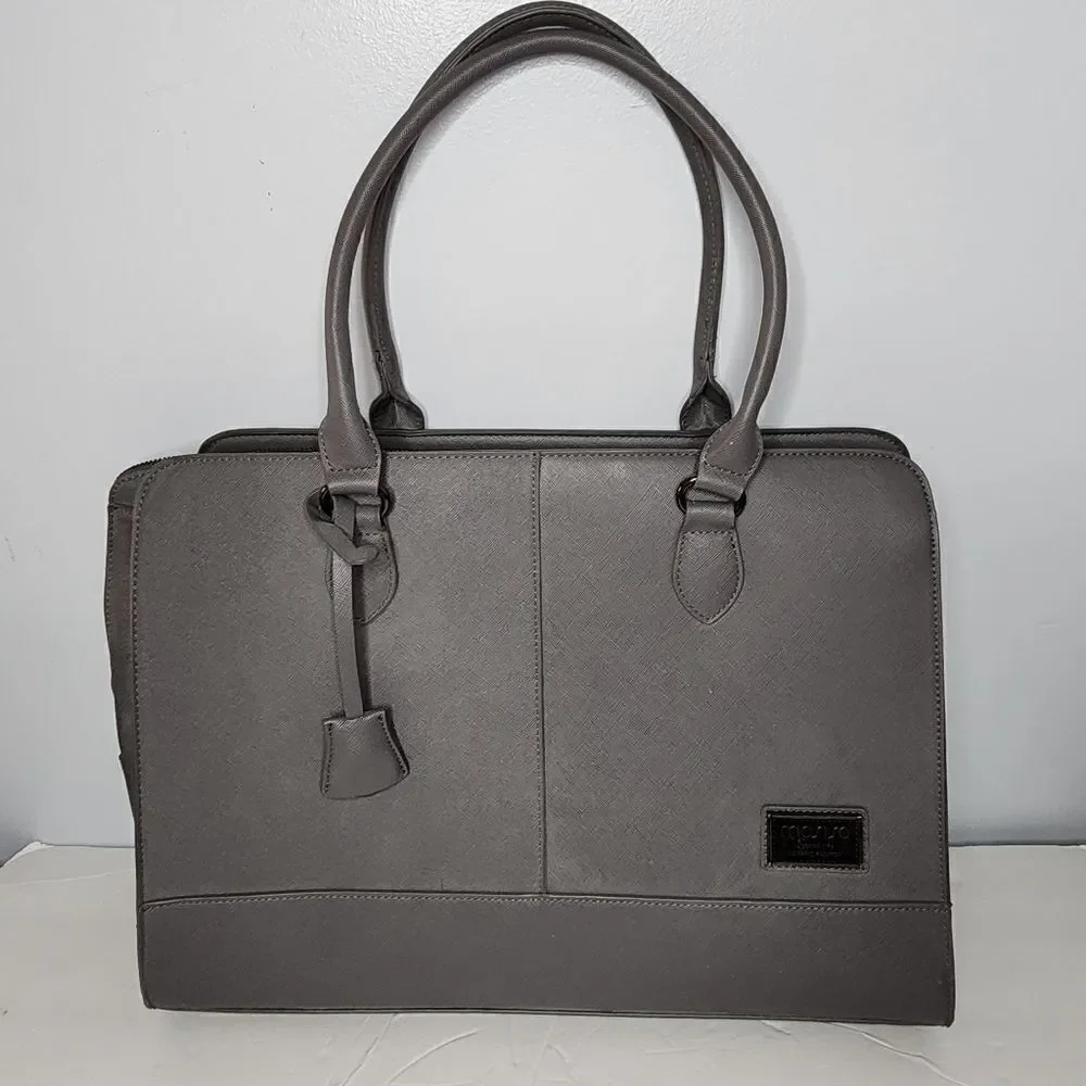 Mosiso modern life classic fashion gray messenger tote computer bag no strap